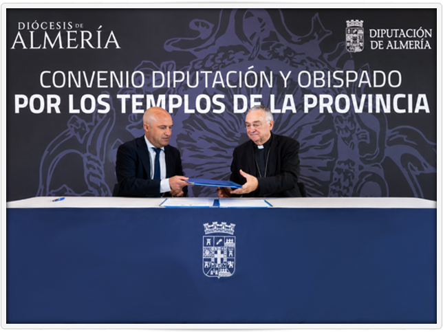 Renovación del convenio de colaboración entre la Diputación Provincial y el Obispado. Convenio